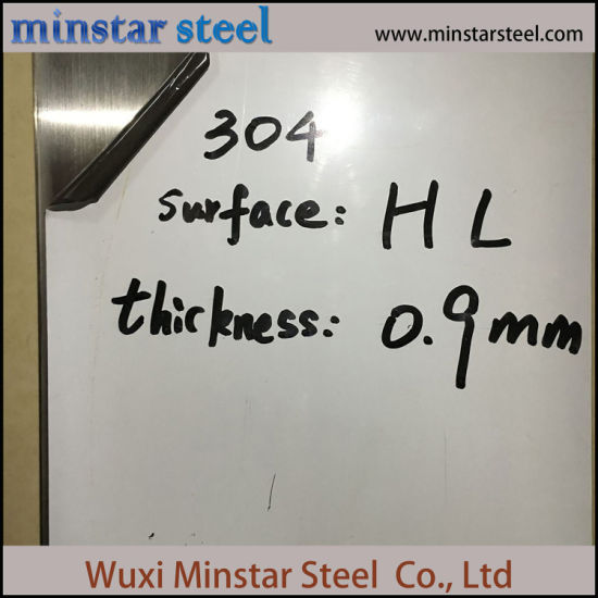 304 316L Hairline HL Brushed Austenitic Stainless Steel Sheet for Elevator