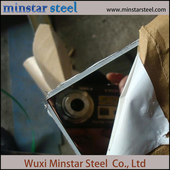 8k Mirror Polished 430 304 201 Stainless Steel Plate for decorative