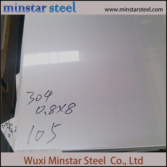 2B Finish Inox Sheet SUS304 0.4mm 0.8mm 1.0mm Thick Stainless Steel Sheet for Houseware