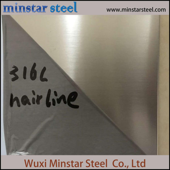 Hairline finish 4X8 4 Feet Width Stainless Steel Sheet Grade ASTM 316 316L